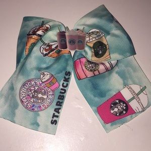 Starbucks hair bow